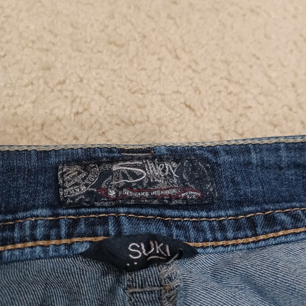Silver skinny jeans